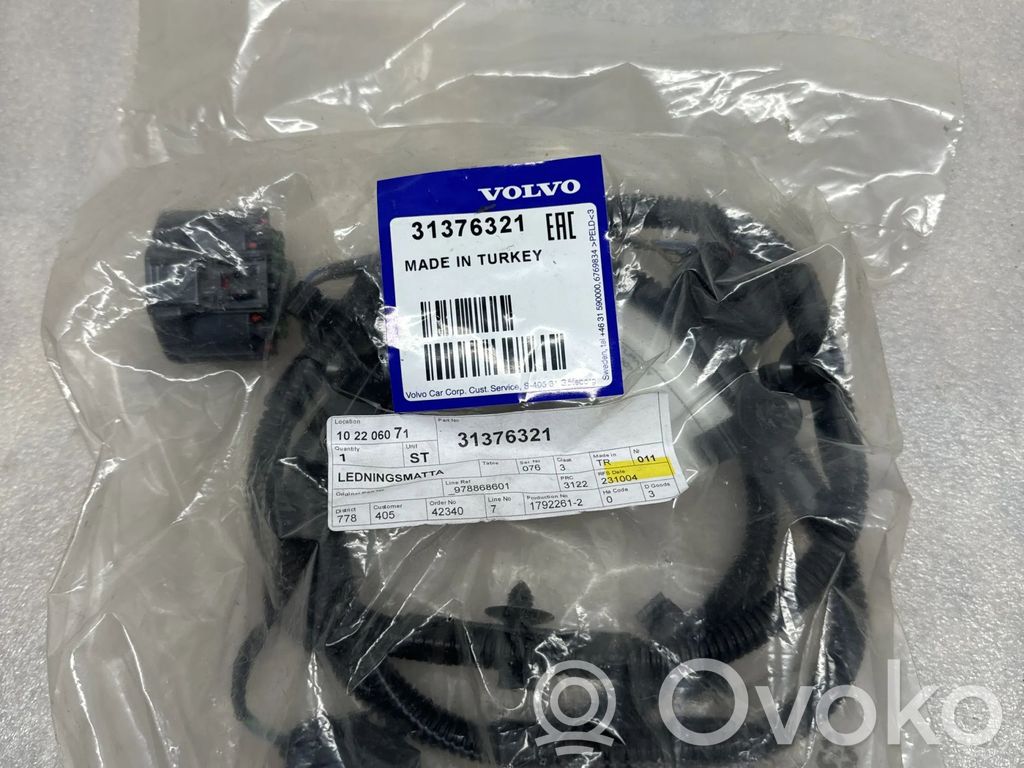 Volvo V60 Cableado del sensor de aparcamiento (PDC) 