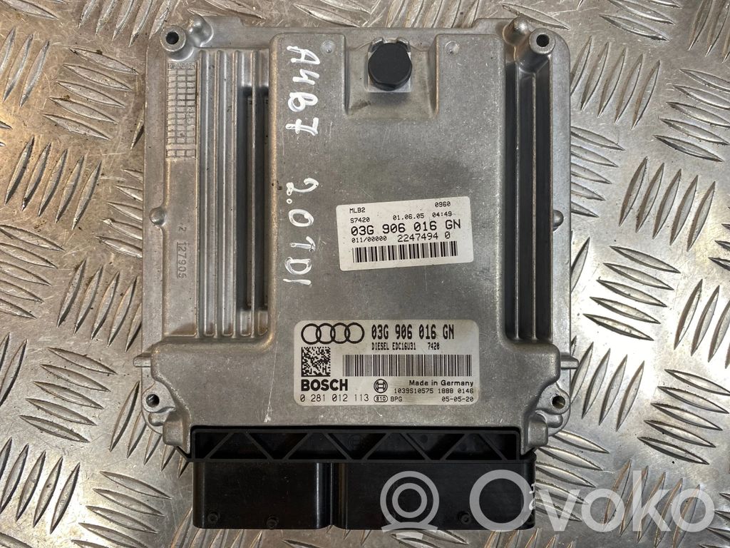 Audi A4 S4 B7 8E 8H Engine control unit/module 