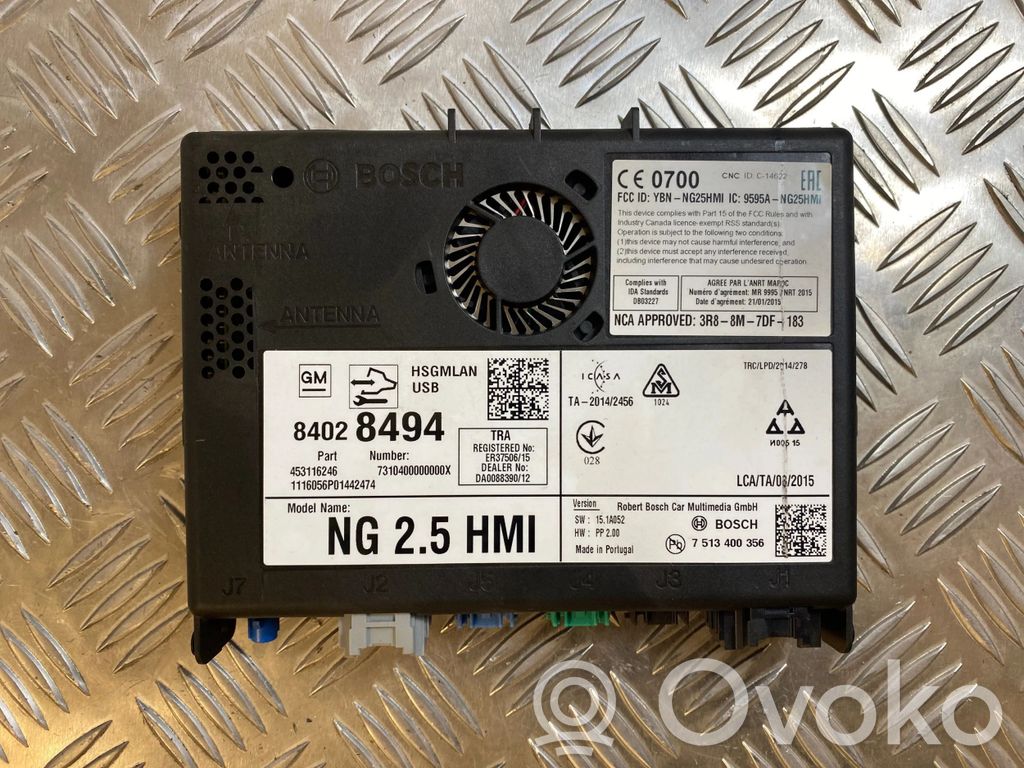 Opel Astra K Radio/CD/DVD/GPS head unit 