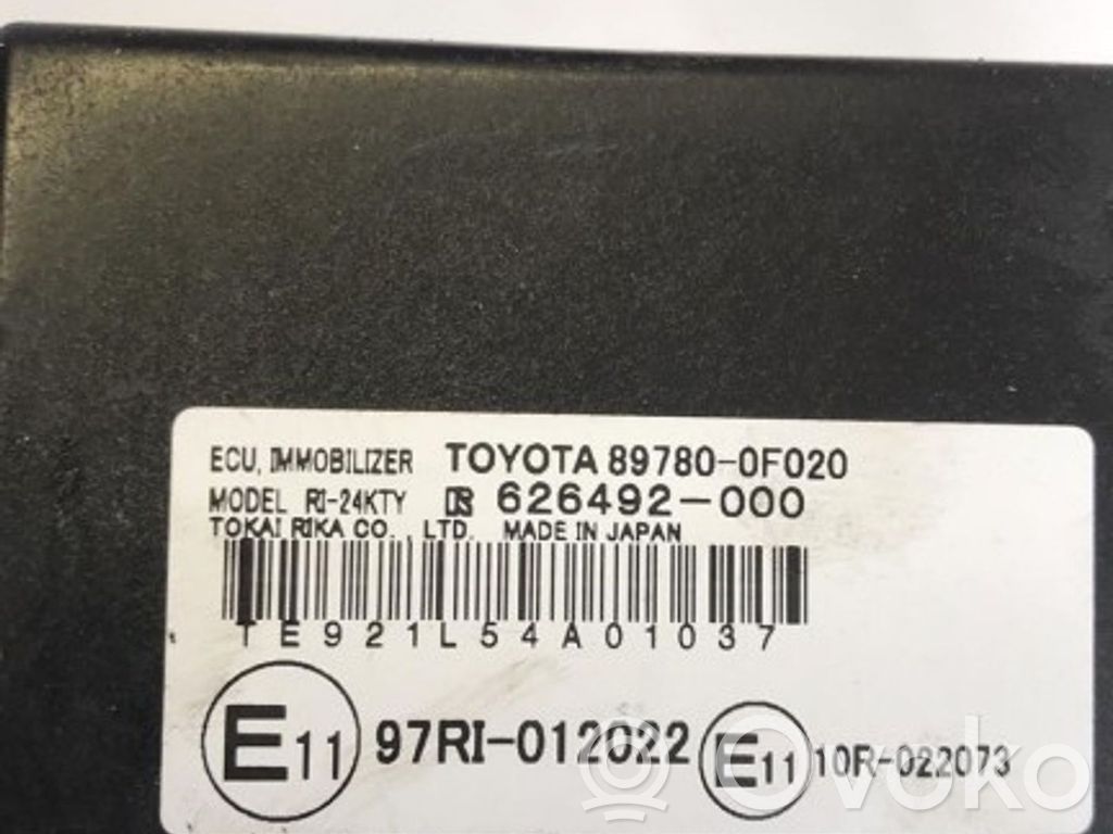 Toyota Corolla Verso E121 Immobilizer control unit/module 