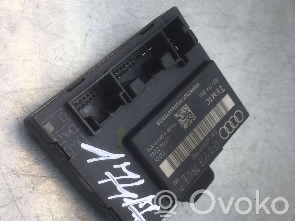 Audi A6 S6 C6 4F Door control unit/module 