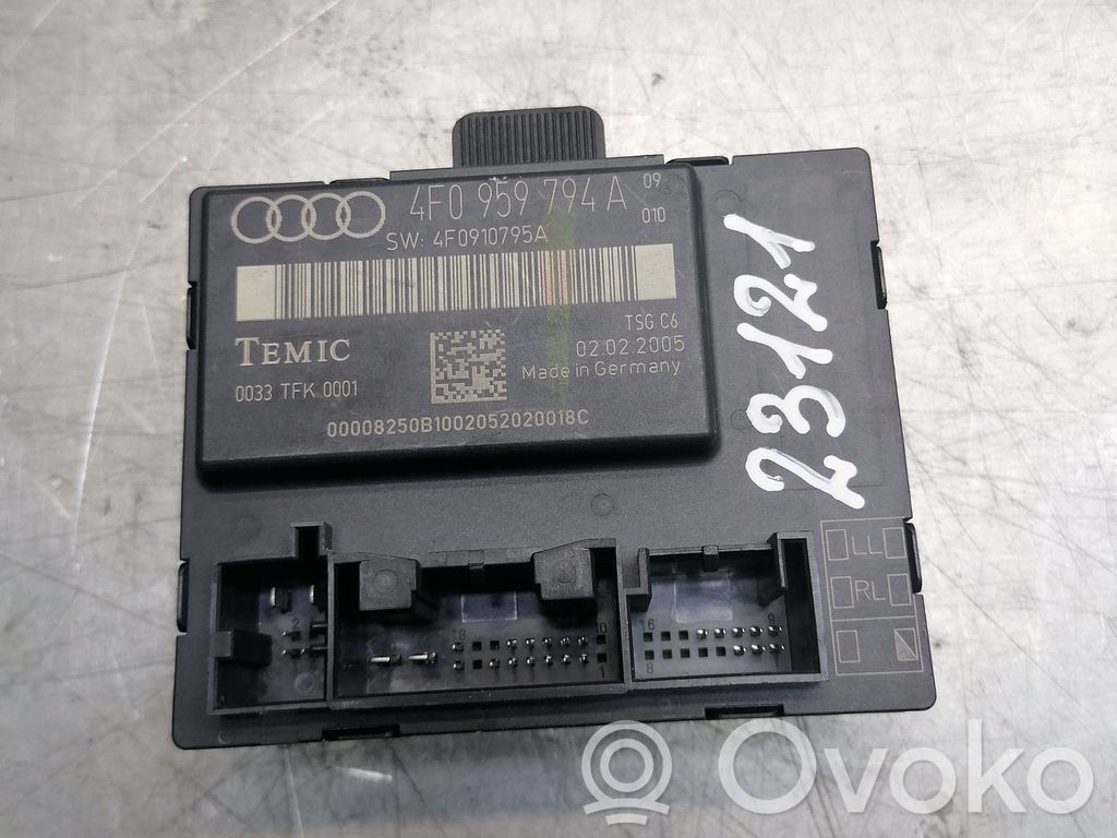 Audi A6 S6 C6 4F Door control unit/module 