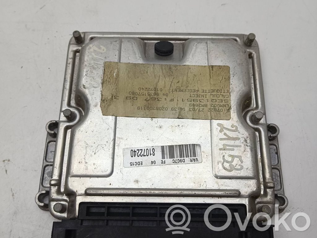 Peugeot 406 Engine control unit/module 