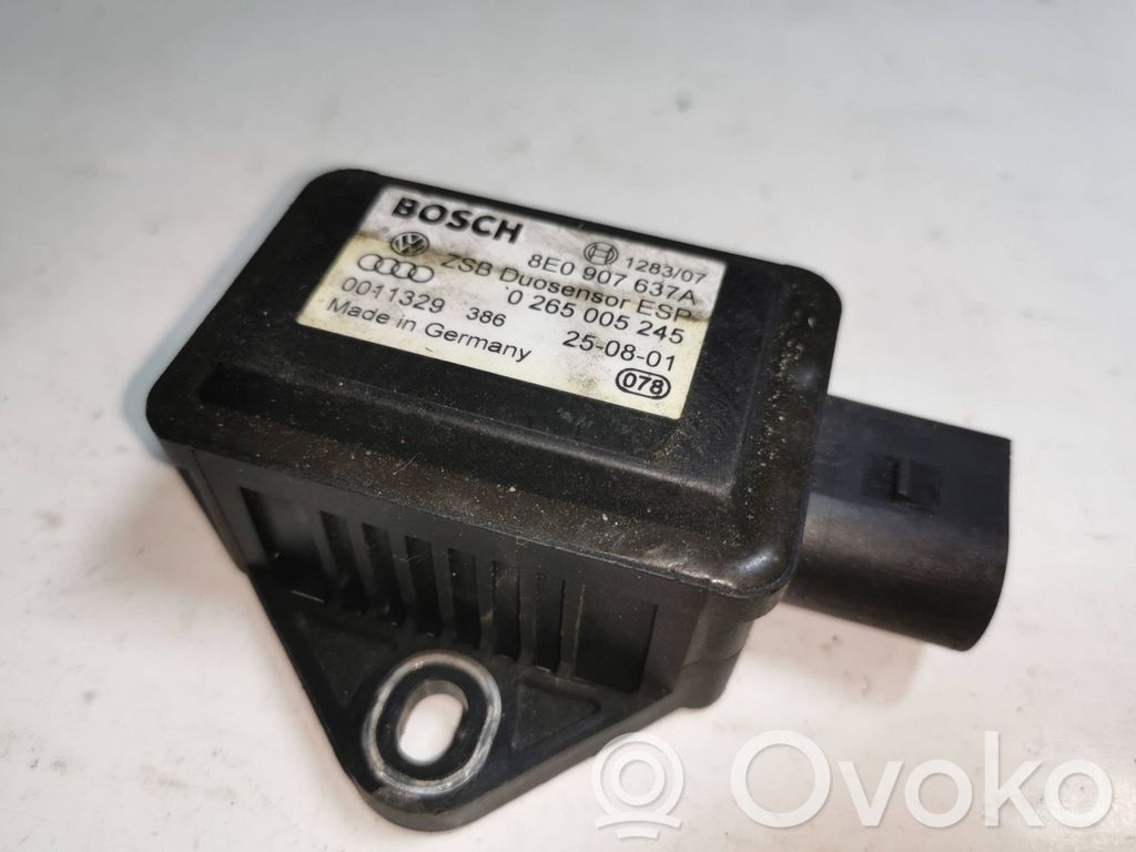 Audi A6 S6 C5 4B ESP acceleration yaw rate sensor 