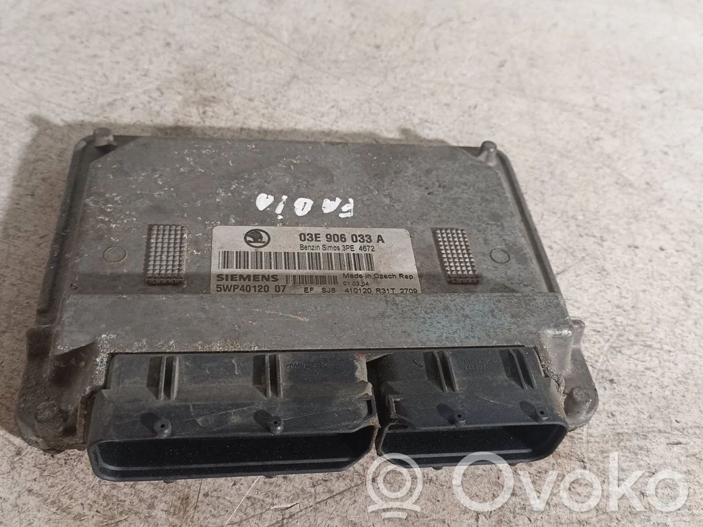 Skoda Fabia Mk1 (6Y) Engine control unit/module 