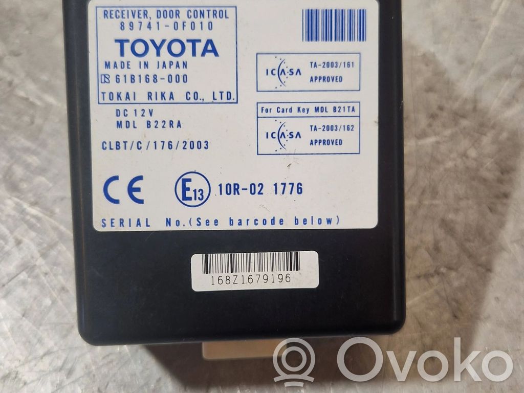 Toyota Corolla Verso AR10 Door control unit/module 