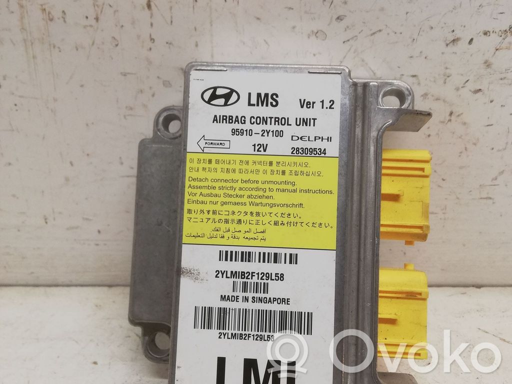 Hyundai ix35 Oro pagalvių valdymo blokas 