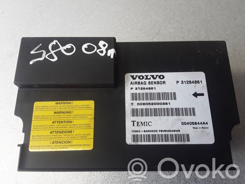 Volvo S80 Airbag control unit/module 