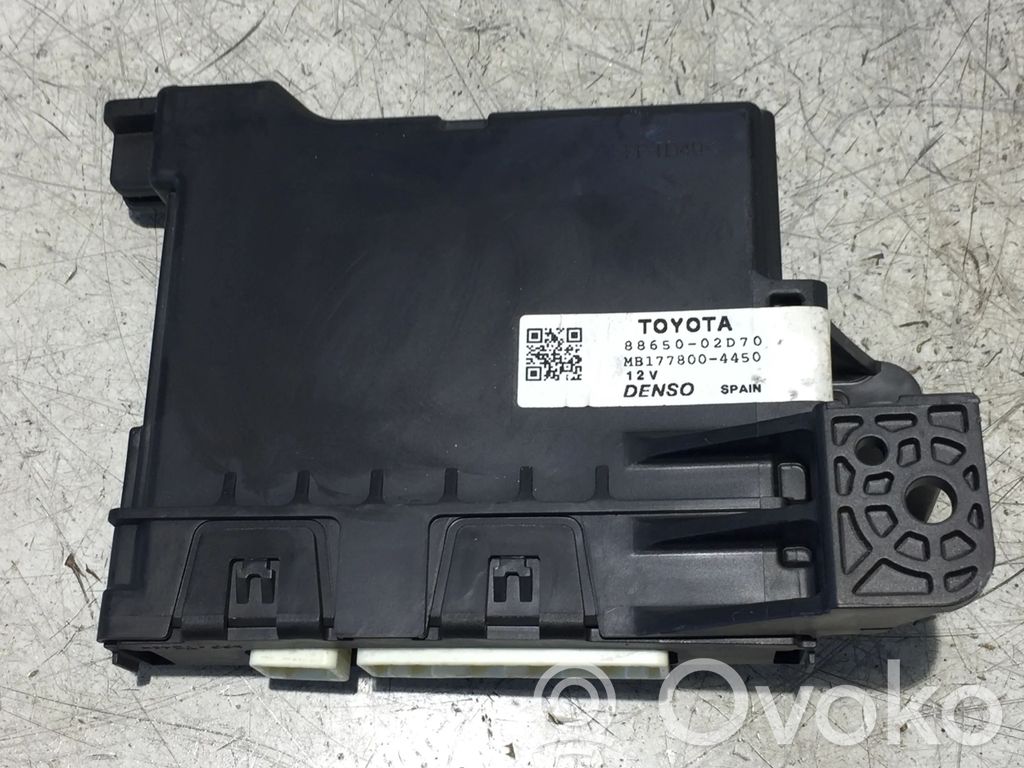 Toyota Auris E180 Air conditioning/heating control unit 