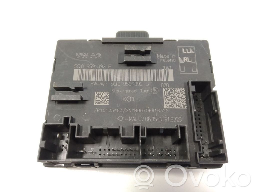 Audi A3 S3 8V Door control unit/module 