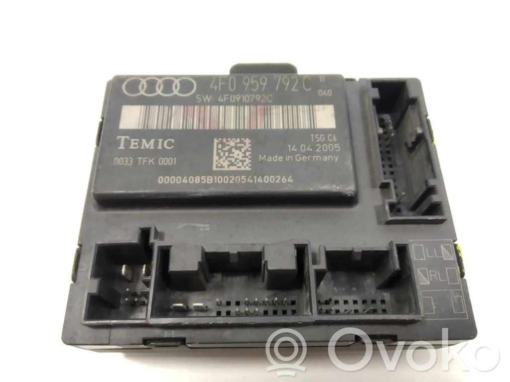 Audi A6 S6 C6 4F Door control unit/module 