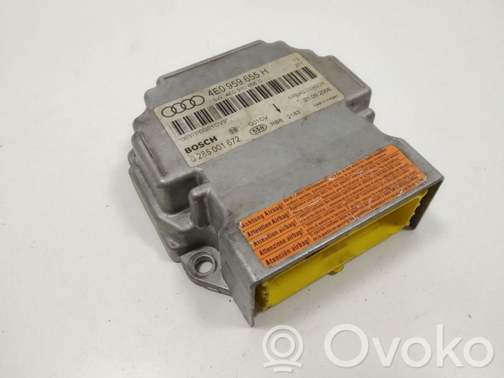 Audi A8 S8 D3 4E Airbag control unit/module 