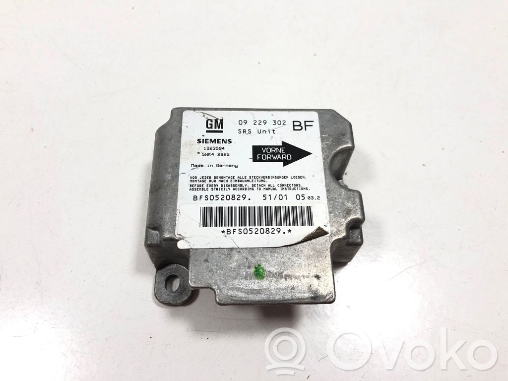 Opel Astra G Airbag control unit/module 