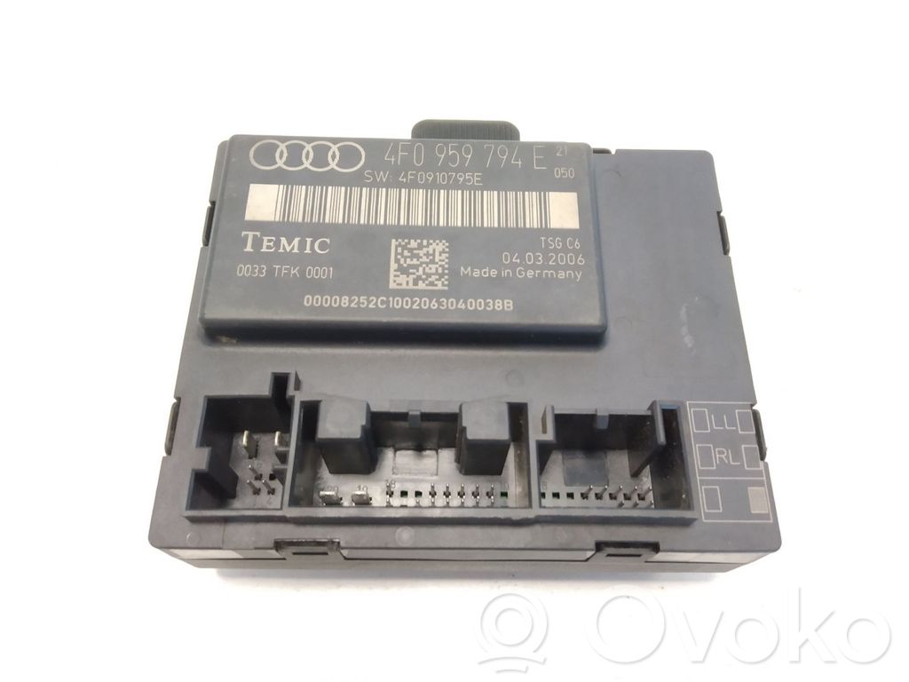 Audi A6 S6 C6 4F Door control unit/module 