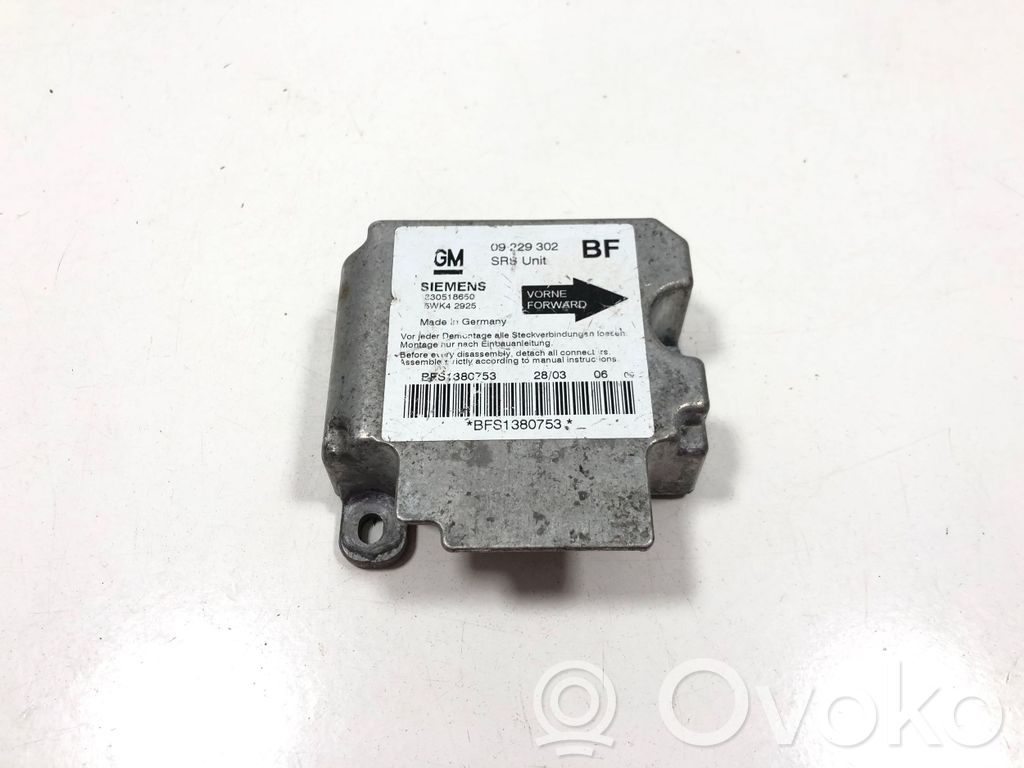 Opel Astra G Airbag control unit/module 