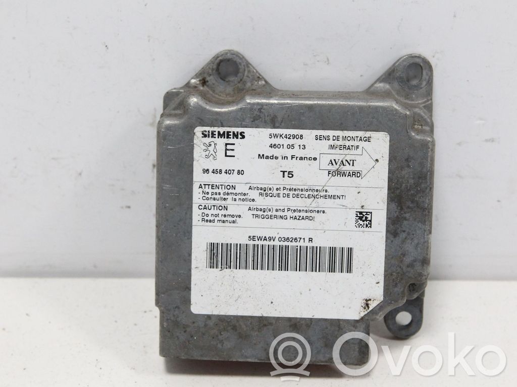 Peugeot 307 Airbag control unit/module 