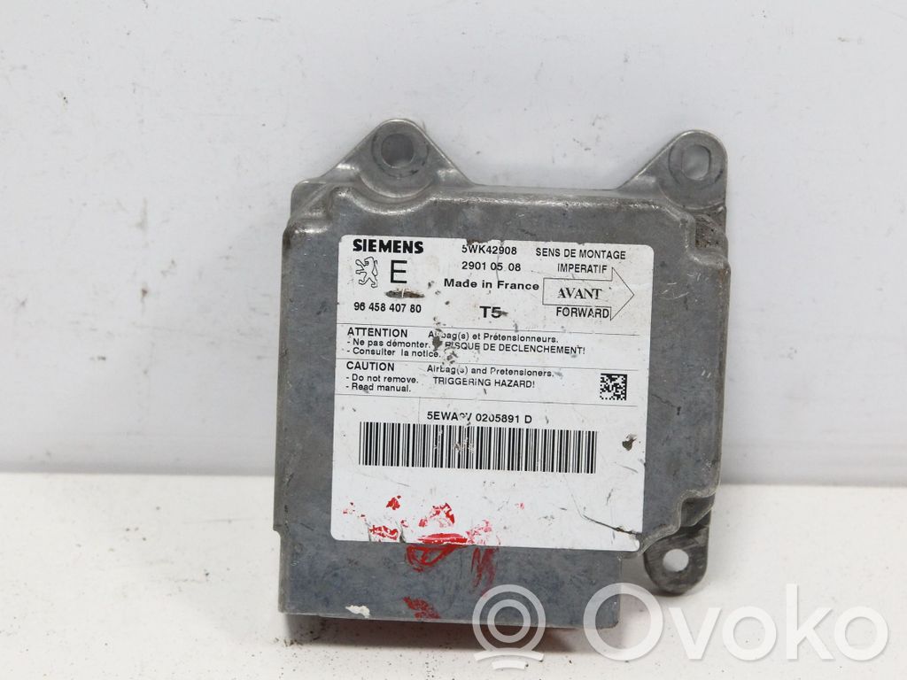 Peugeot 307 Airbag control unit/module 