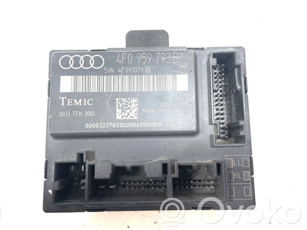 Audi A6 S6 C6 4F Door control unit/module 