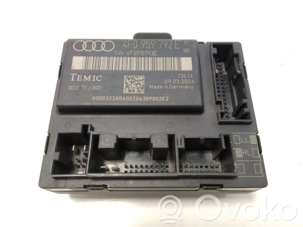 Audi A6 S6 C6 4F Door control unit/module 
