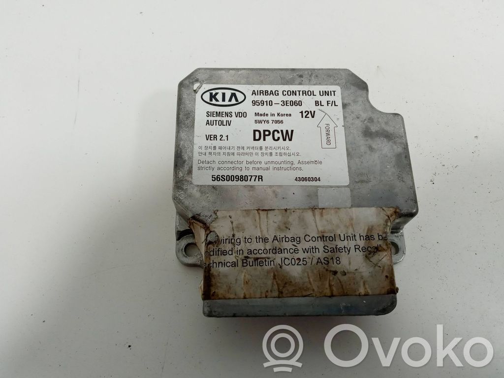 KIA Sorento Airbag control unit/module 