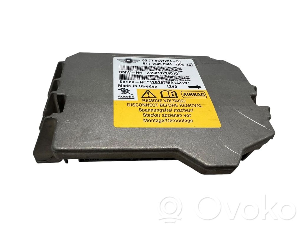 Mini Cooper Countryman R60 Airbag control unit/module 