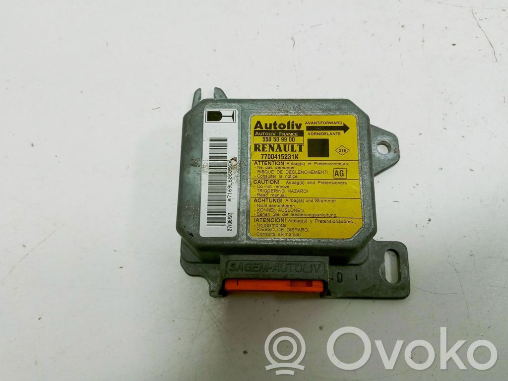 Renault Scenic I Airbag control unit/module 