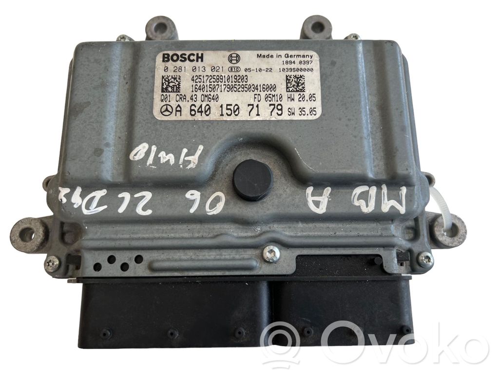 Sterownik / Moduł ECU   A6401507179,0281013021,1039S00000