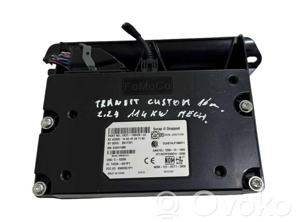 Ford Transit Custom Bluetooth control unit module 