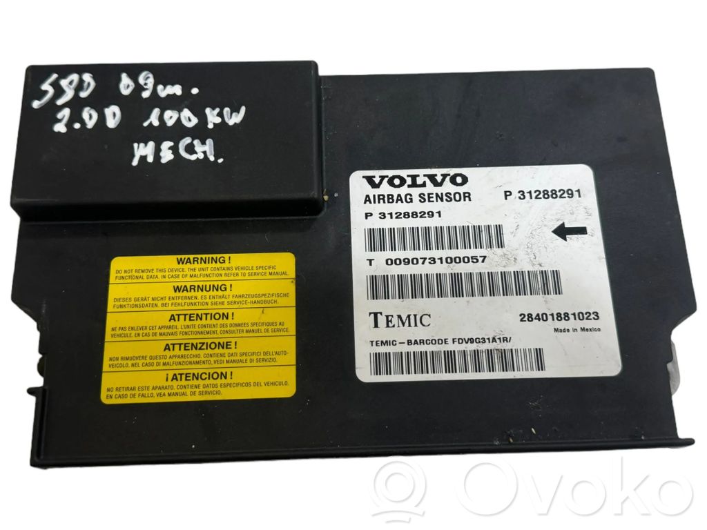 Volvo S80 Airbag control unit/module 