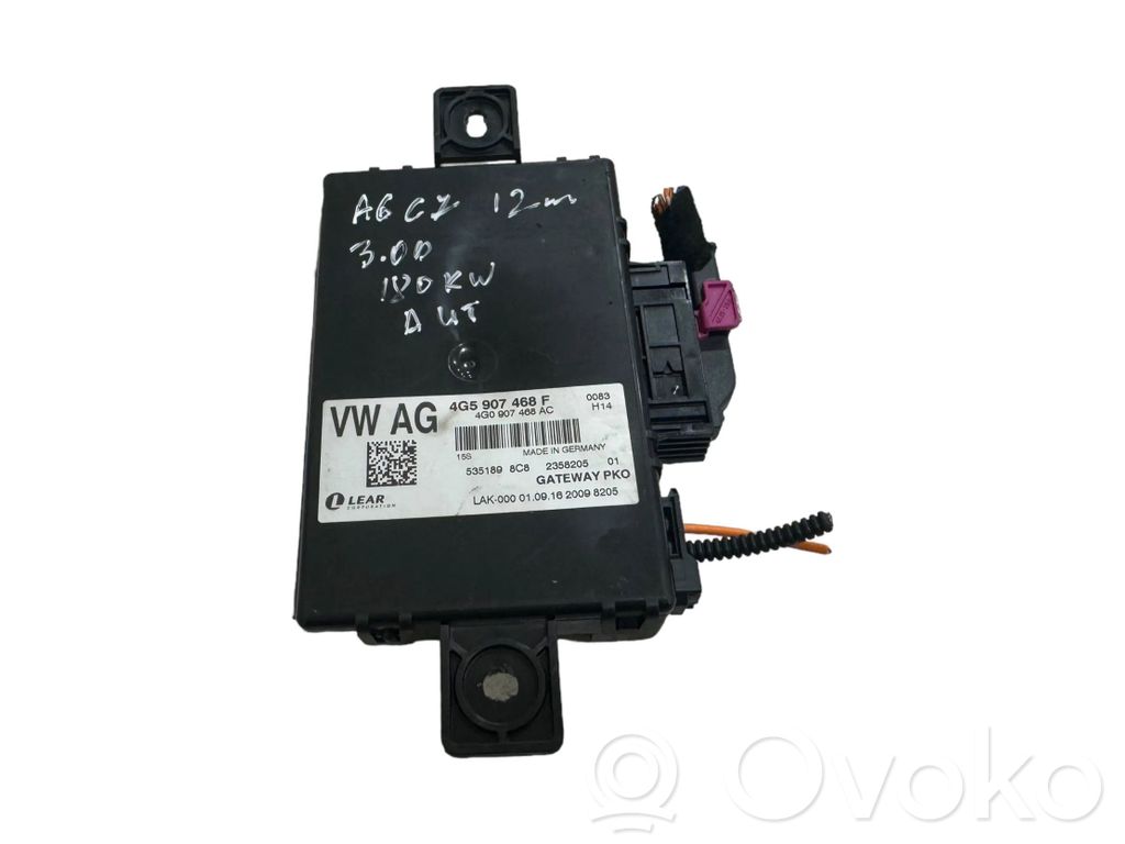 Audi A6 S6 C7 4G Módulo de control Gateway 