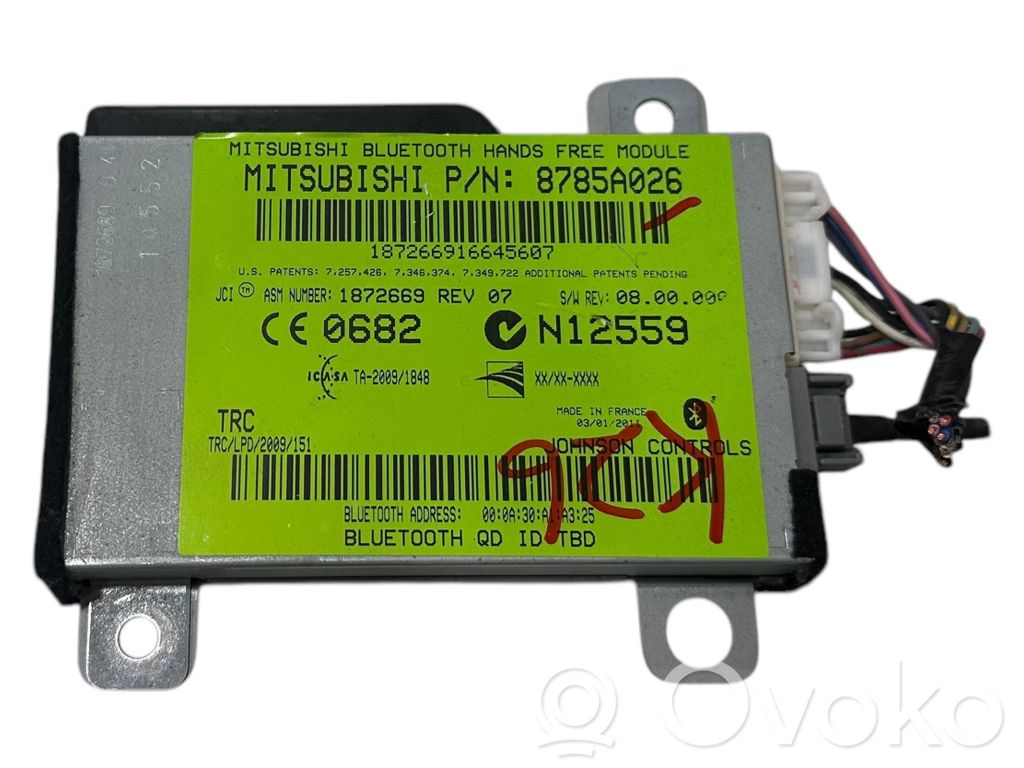 Mitsubishi ASX Bluetooth control unit module 