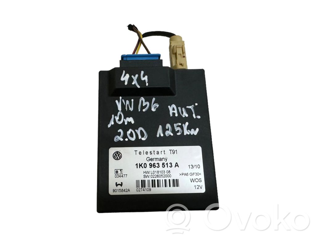 Volkswagen PASSAT B6 Auxiliary heating control unit/module 