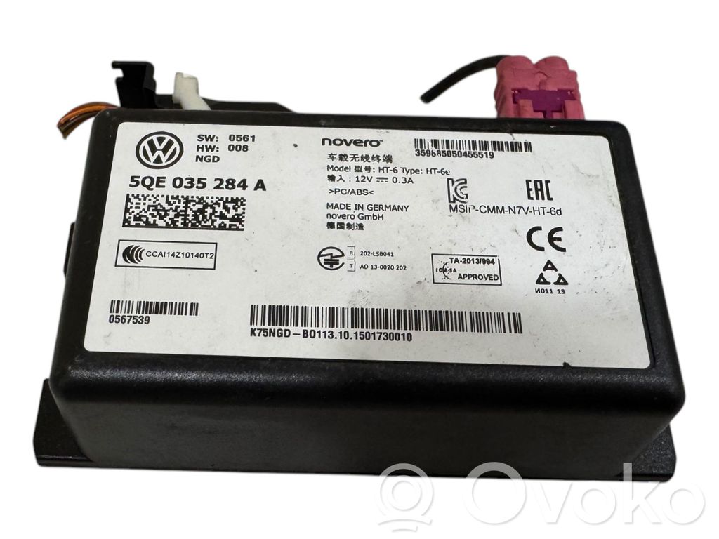 Volkswagen e-Golf Phone control unit/module 