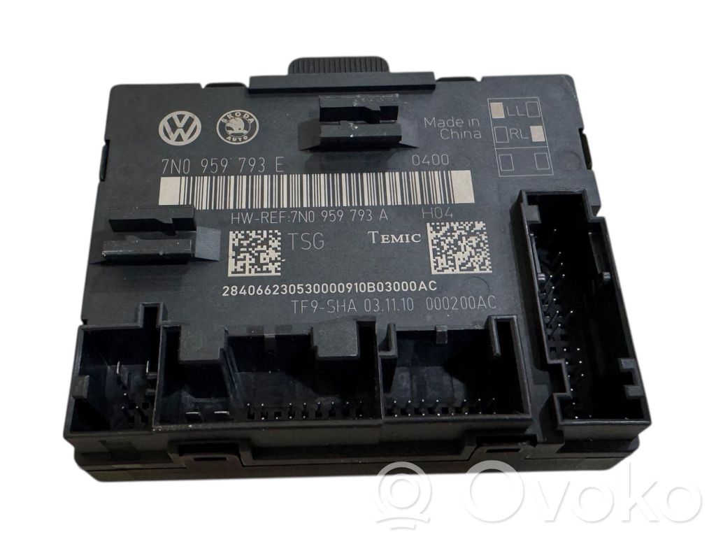 Skoda Yeti (5L) Door control unit/module 