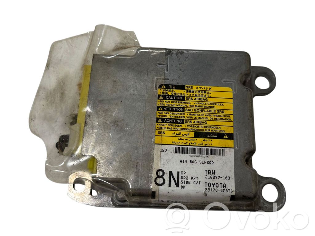 Toyota Corolla Verso AR10 Airbag control unit/module 