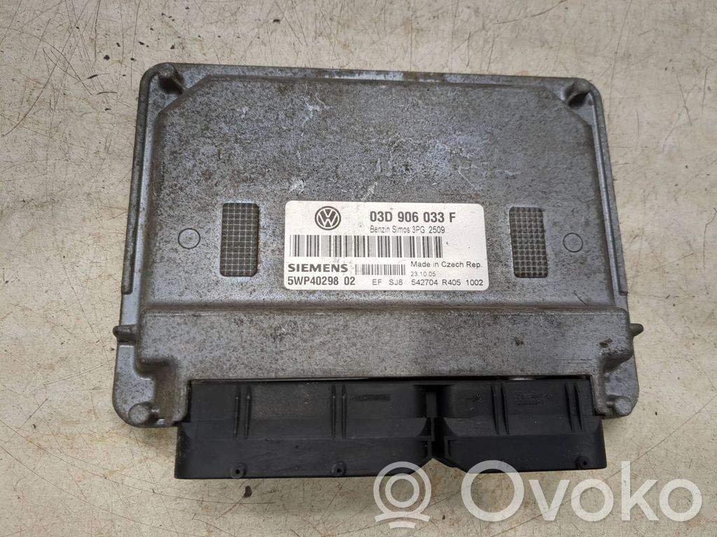 Engine control unit/module   03D906033F,5WP4029802