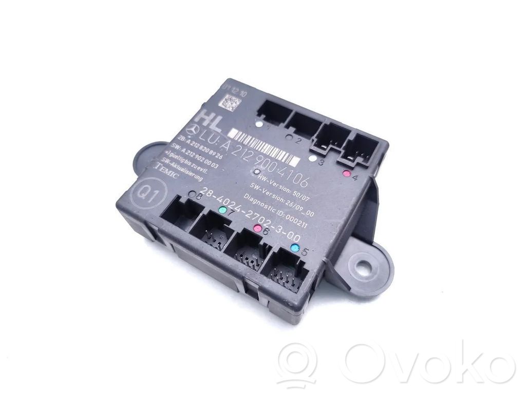 Mercedes-Benz E C207 W207 Door control unit/module 