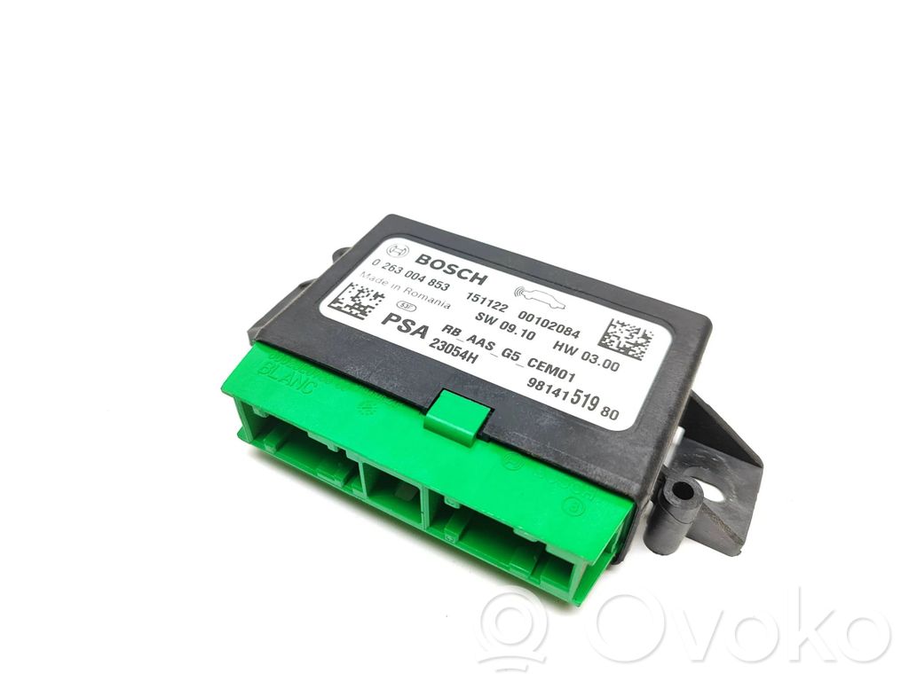 Peugeot 2008 I Parking PDC control unit/module 