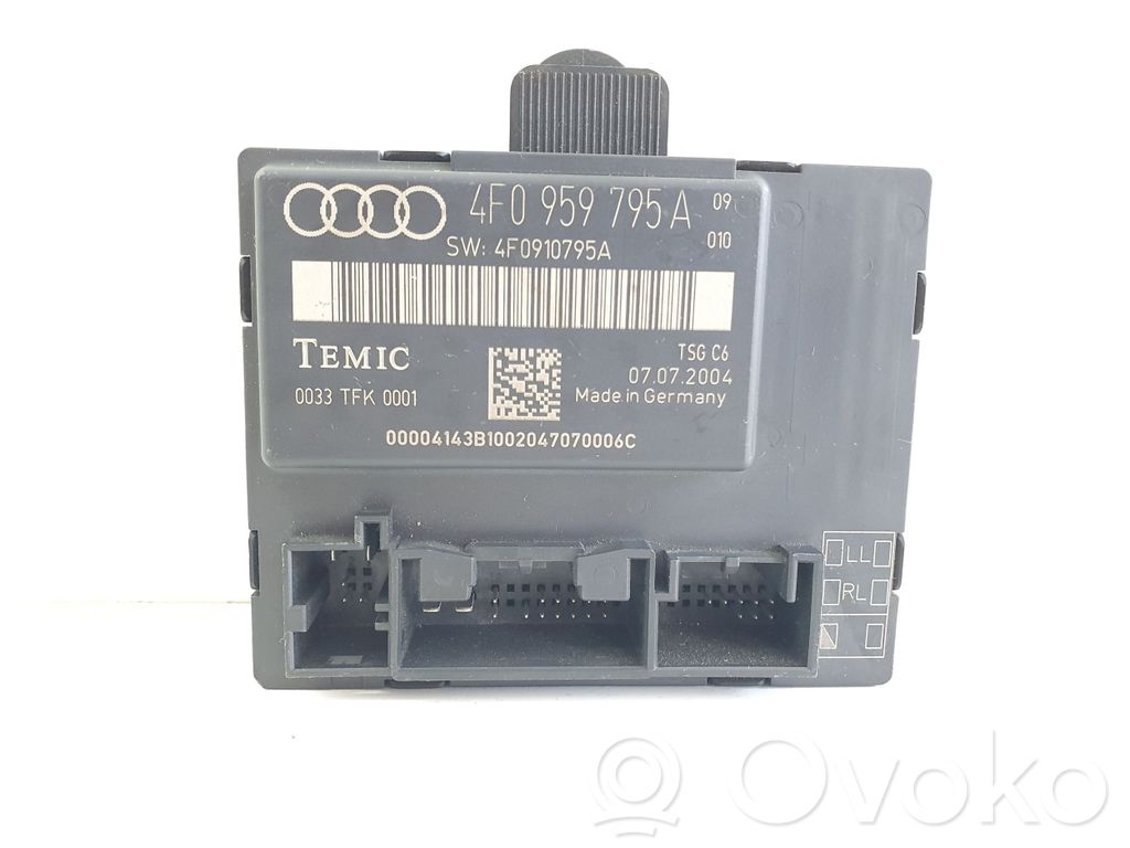 Audi A6 S6 C6 4F Door control unit/module 