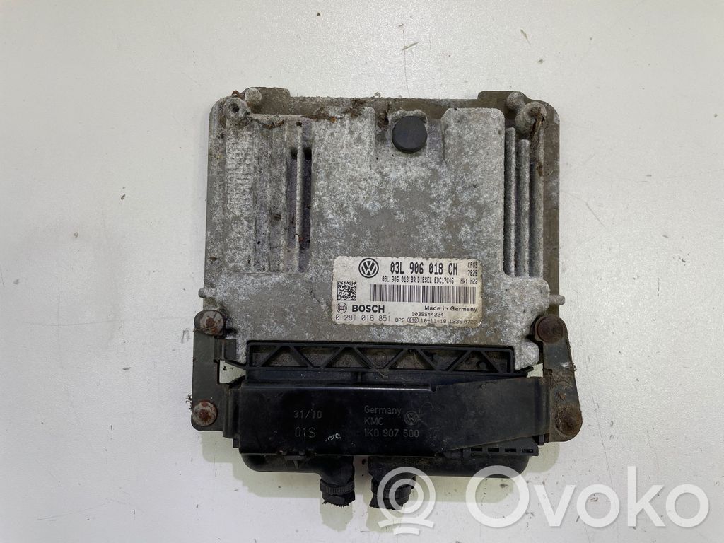 Skoda Superb B6 (3T) Engine control unit/module 