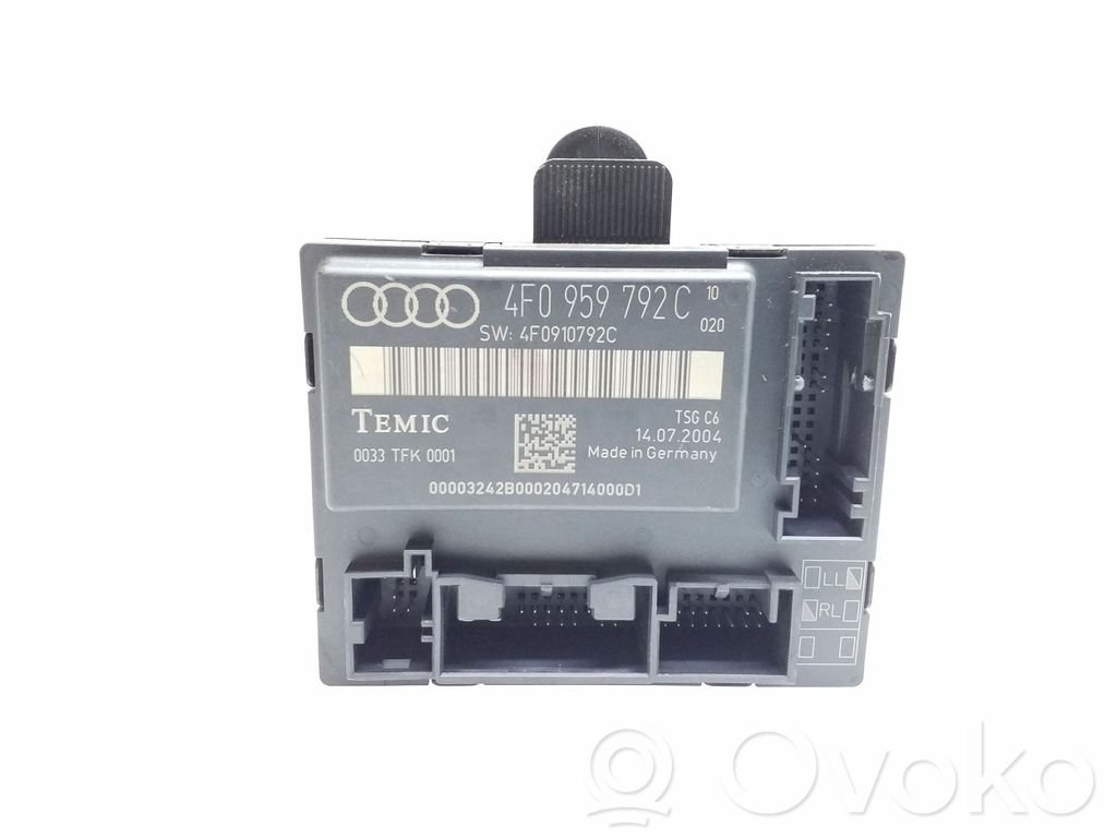 Audi A6 S6 C6 4F Door control unit/module 