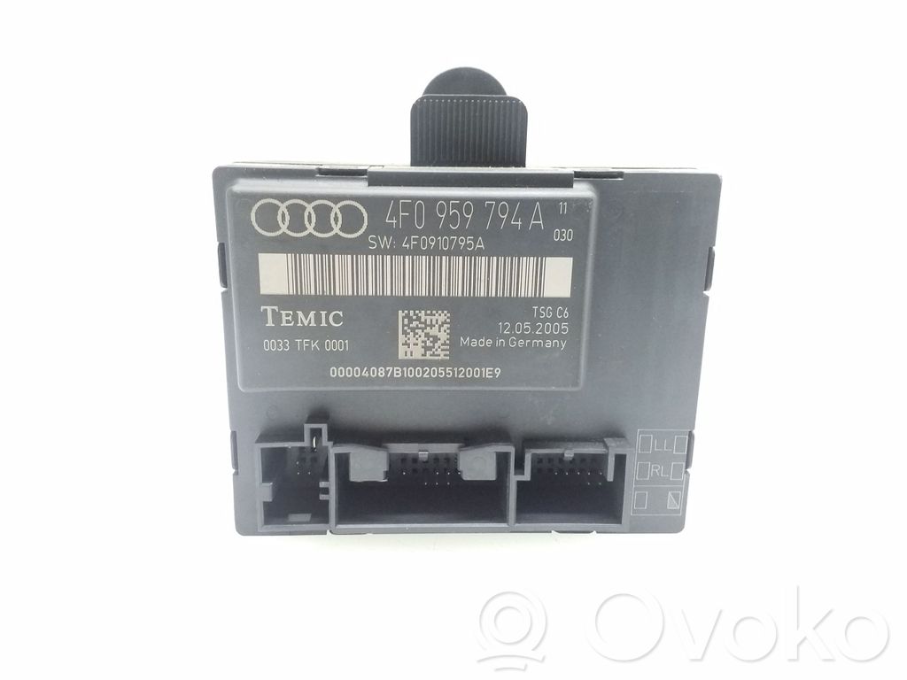 Audi A6 S6 C6 4F Door control unit/module 