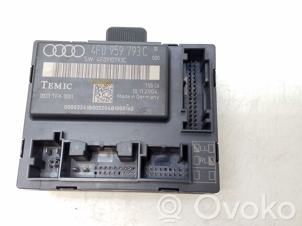 Audi A6 S6 C6 4F Door control unit/module 