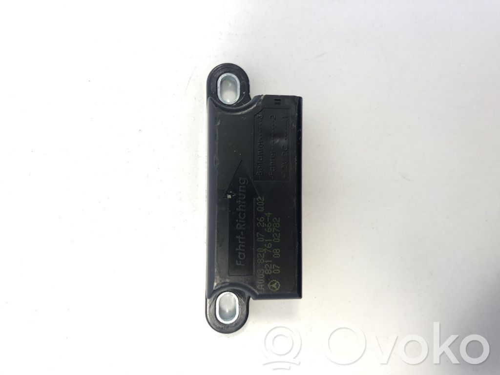 Mercedes-Benz E W211 Sensor impacto/accidente para activar Airbag 