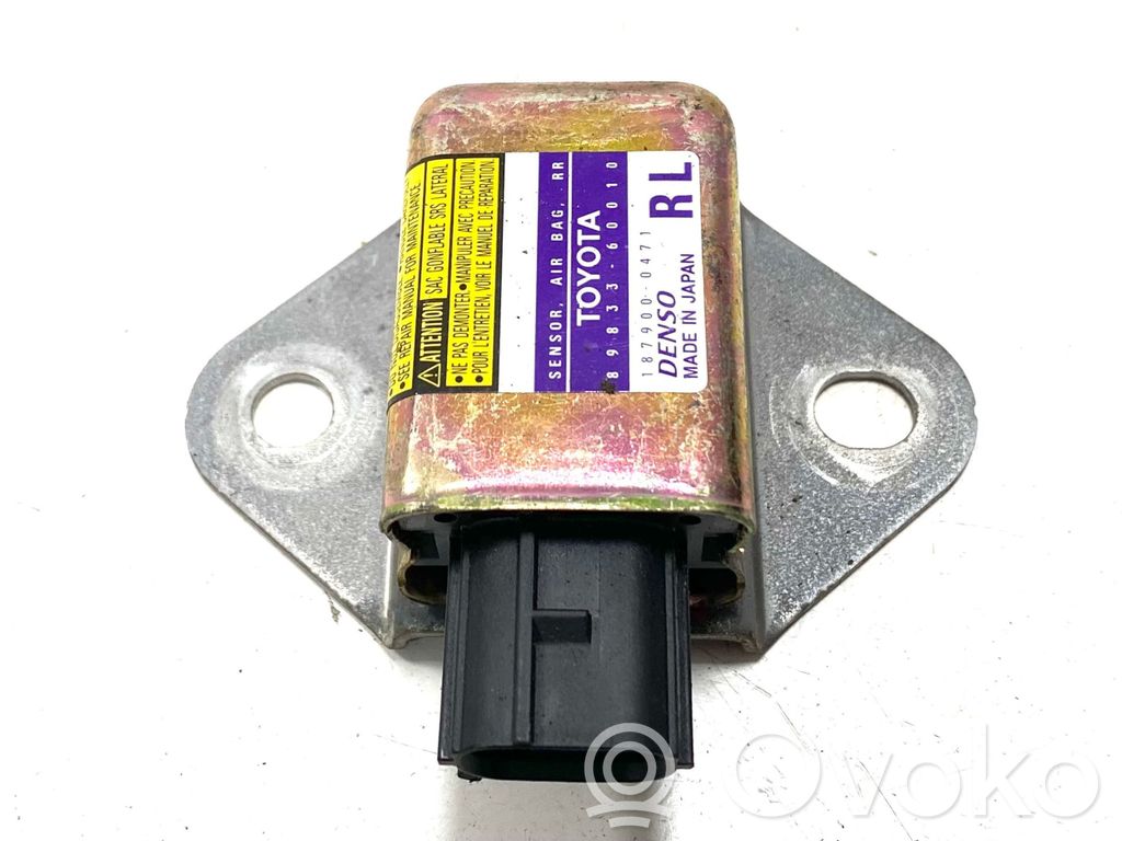 Toyota Land Cruiser (J120) Czujnik uderzenia Airbag 