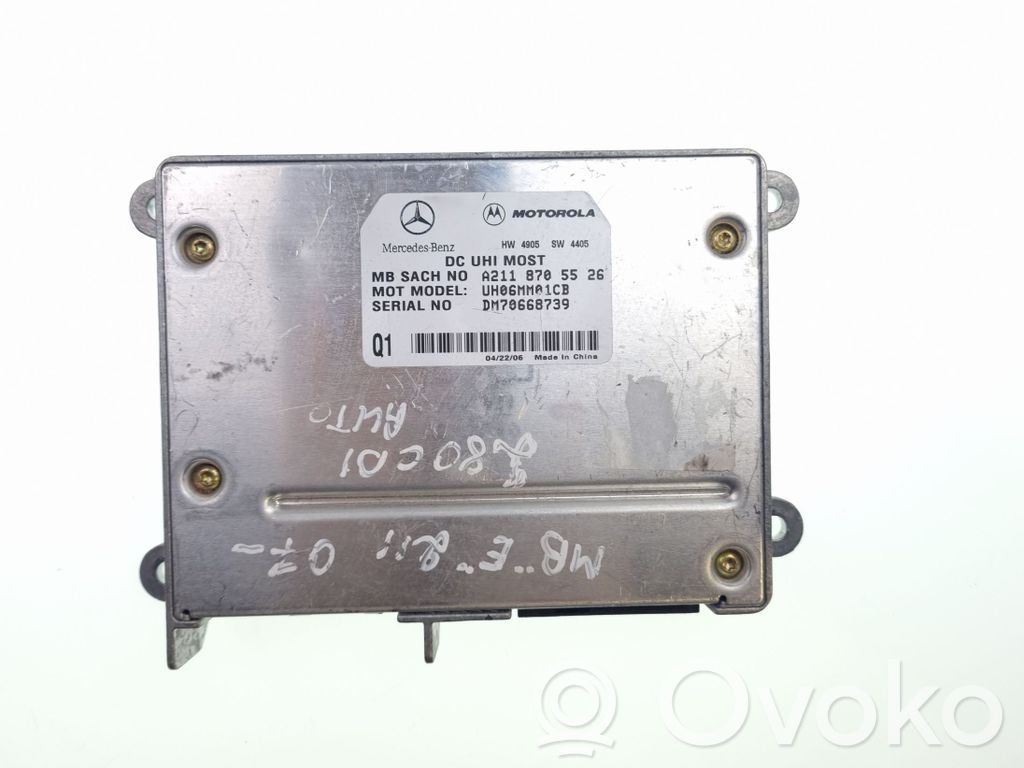 Mercedes-Benz E W211 Bluetooth control unit module 