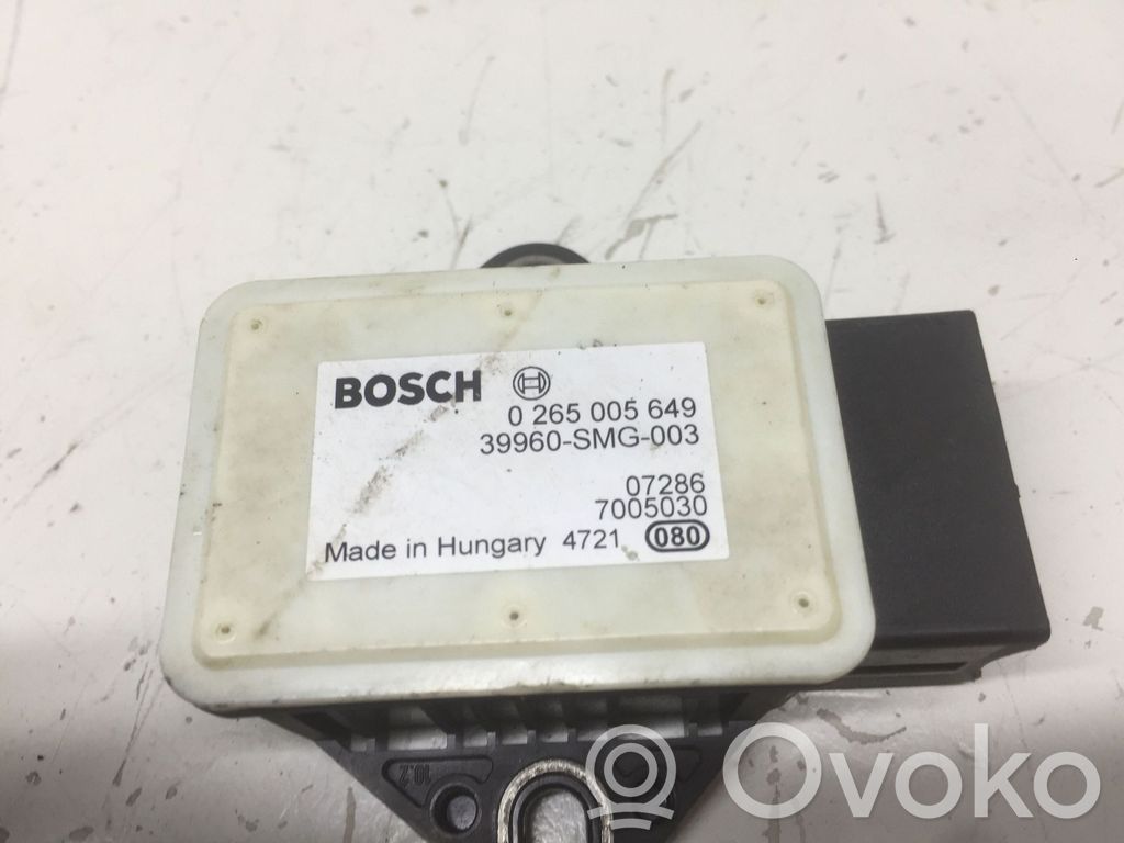 Honda Civic ESP acceleration yaw rate sensor 