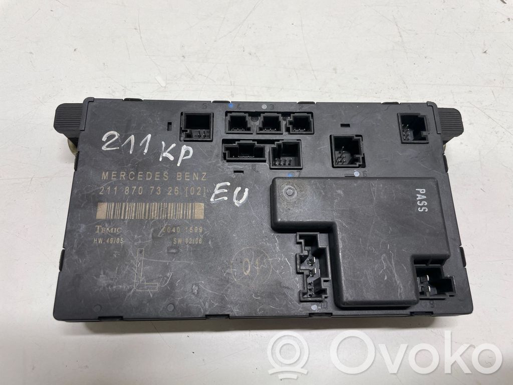 Mercedes-Benz E W211 Door control unit/module 