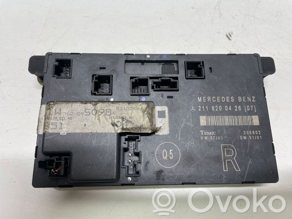 Mercedes-Benz E W211 Door control unit/module 