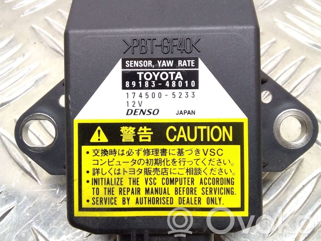 Toyota Prius (XW20) ESP acceleration yaw rate sensor 